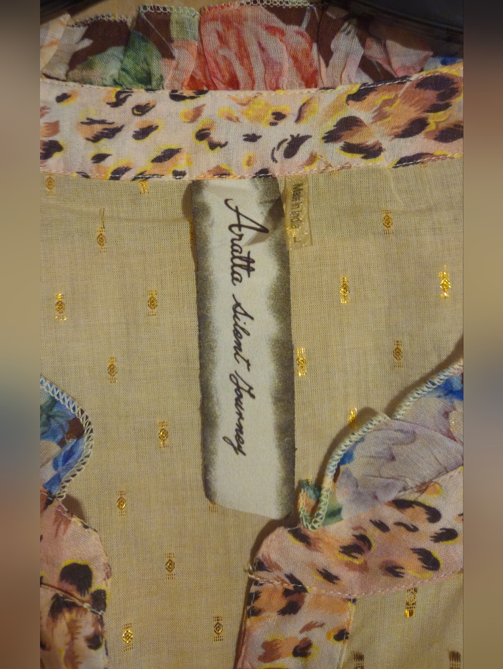 Aratta Floral Dreams Maxi Dress with Brown - Picture 9 of 10